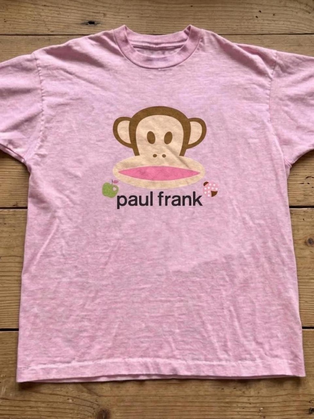 Paul Frank Light Pink Julius Monkey Tee with Playful Accents